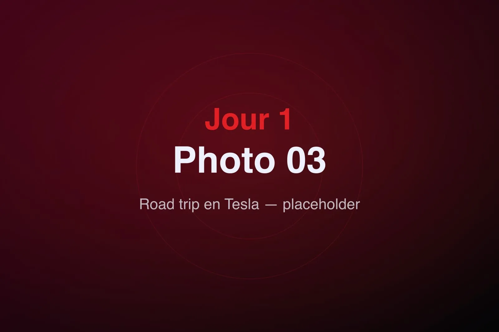 Arrêt à un Superchargeur en cours de route